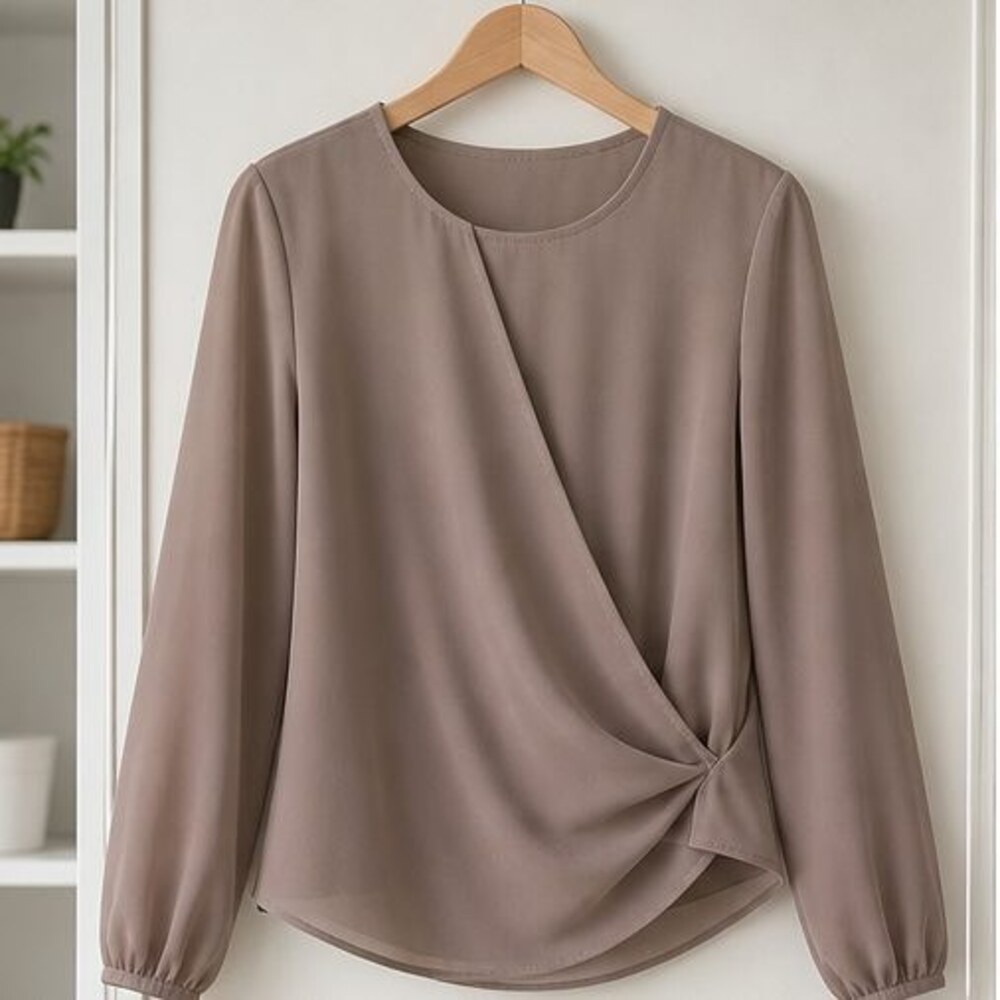 Taupe Tunic Blouse